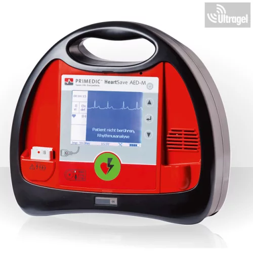 AED FÉLAUTOMATA defibrillátor Primedic Heart save AED M - LCD kijelzővel