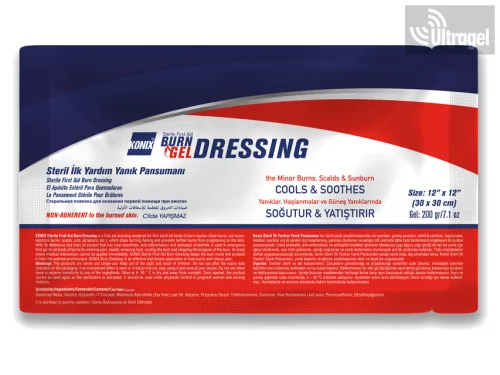 BURN GEL Égési kötszer- 30 x 30 cm (18db)