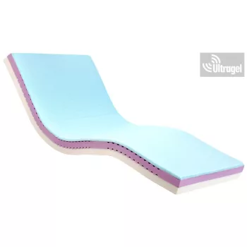   Antidecubitus memóriahabos kórházi matrac, 42+35+40kg/m³, 14cm, 200kg, vízálló huzattal  SKP041-14
