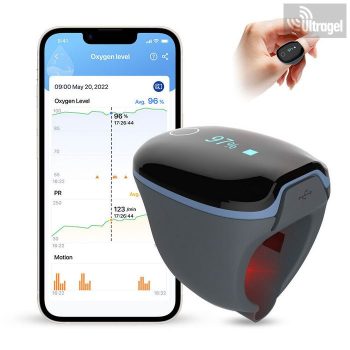   Okosgyűrű Felnőtt Pulzoximéter O2Ring™ - Alvásterápiához