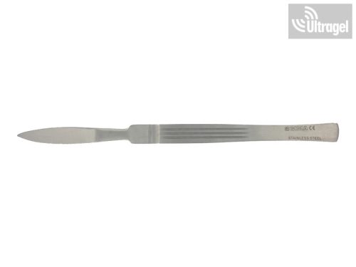 Scalpel - stainless steel straight scalpel with handle, 13cm and 17.5cm length