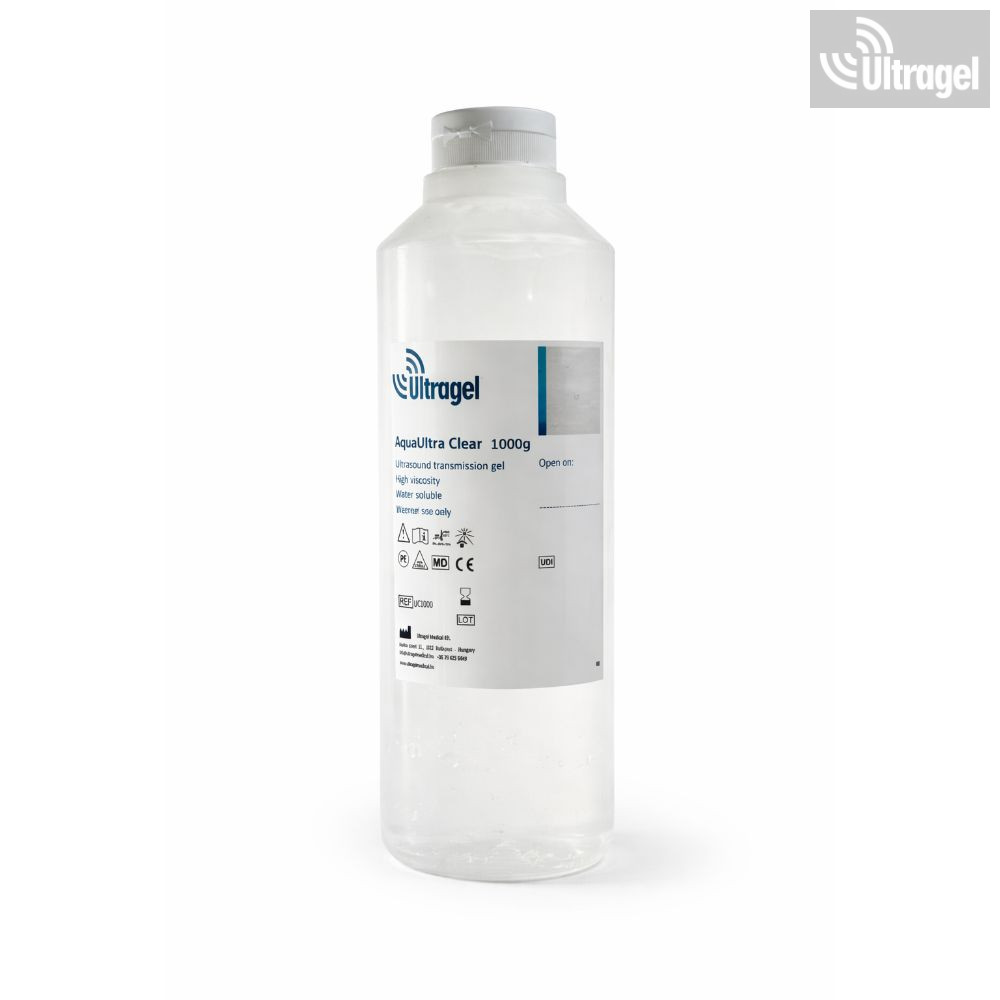 Ultrahanggél - AquaUltra CLEAR 1000ml színtelen ultrahanggél