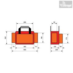 Felszerelt Sürgősségi táska "B" 