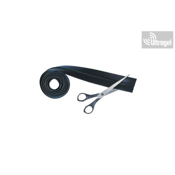   Méretre vágható 1m szilikon elektróda 50mm, 2mm hüvely csatlakozóval