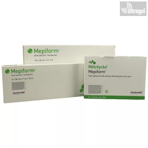 Mölnlycke Mepiform® 5 x 7.5cm - hegesedés csökkentő szilikon kötszer (5db)