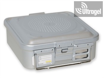 Sterilization box with 1 valve, grey (285x280x100 /135/150/200/260mm)