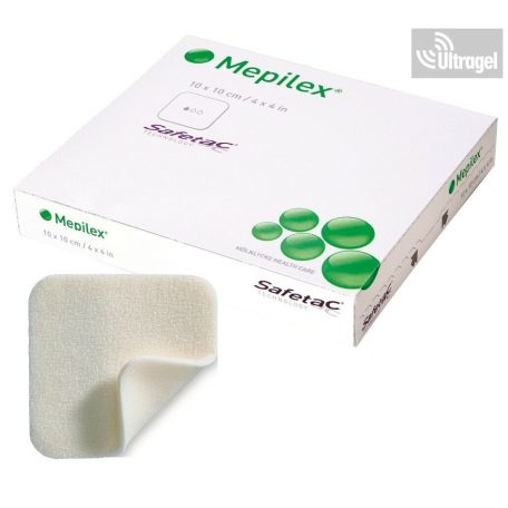 Mölnlycke Mepilex® 21 x 22cm - habkötszer akut és krónikus sebekkezeléshez  (5db)