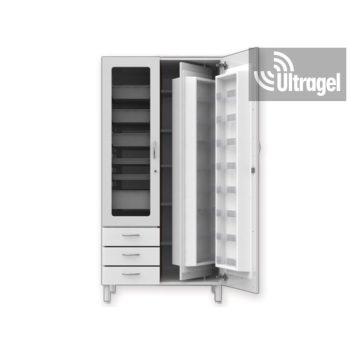 Gyógyszerszekrény és drog szekrény - üveges és teli 