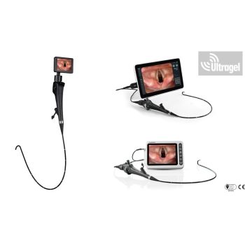   Fiberoszkóp, Flexibilis Laringszkóp, 5 méretben, 15,6" monitor - HUGEMED VL33S