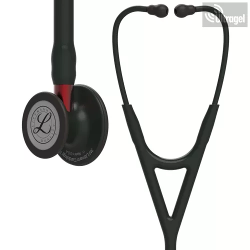 Littmann® Cardiology IV kardiológiai fonendoszkóp - 6200 FEKETE - VÖRÖS SZÁR