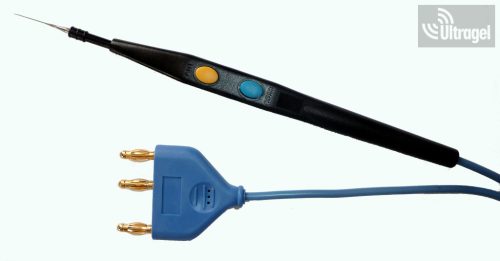 Kétkapcsolós STERILIZÁLHATÓ VALLEYLAB/GIMA 5m, kés elektródával, kézidarab, nagyfrekvenciás elektróda nyél 