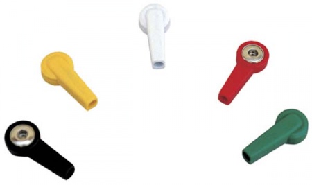 Adapter pipe for disposable ECG electrode - mixed colours
