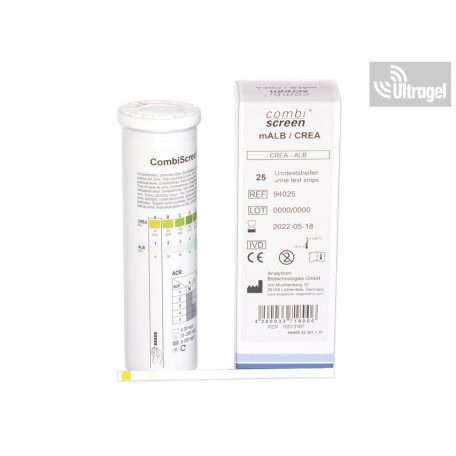 Coagulation test strip CombiScreen® mALB/CREA - 25pcs/box