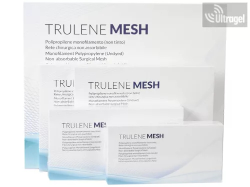 Sérvháló 6x11cm - nem felszívódó, átlátszó, TRULENE - MESH (az ETHICON PROLENE MESH megfelelője) - 6db
