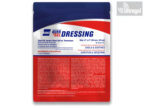 BURN GEL Égési kötszer- 10 x 10 cm (50db)