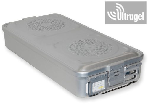 Sterilization box, 2 valves, grey (580x280x100 /135/150/200/260mm)