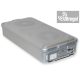 Sterilization box, 2 valves, grey (580x280x100 /135/150/200/260mm)