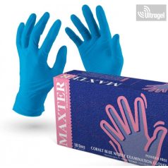   MAXTER NITRIL kobaltkék púdermentes, 3gr, 100db vizsgálókesztyű