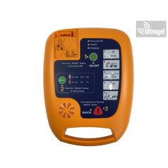   AED automata defibrillátor DEFI® 5S magyar feliratokkal és LCD kijelzővel