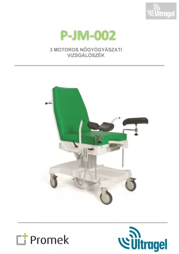 Nőgyógyászati vizsgálószék / vizsgáló ágy 3 mot., áll. mag. 75-89cm; 250kg