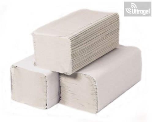 Kéztörlő V hajtogatott, natúr, 1 rétegű, 250 lap, 20x24 cm