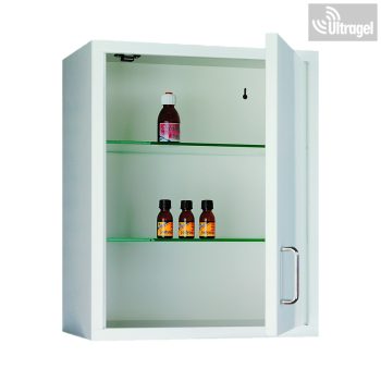   Zárható fém gyógyszerszekrény, méregszekrény 40x50x25 cm