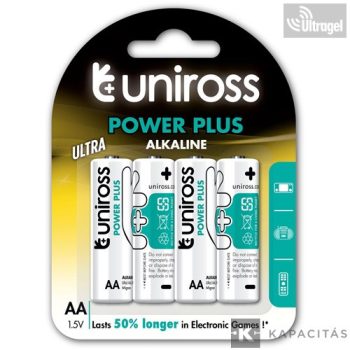   Uniross LR6  1,5V AA / ceruza tartós alkáli elem POWER PLUS
