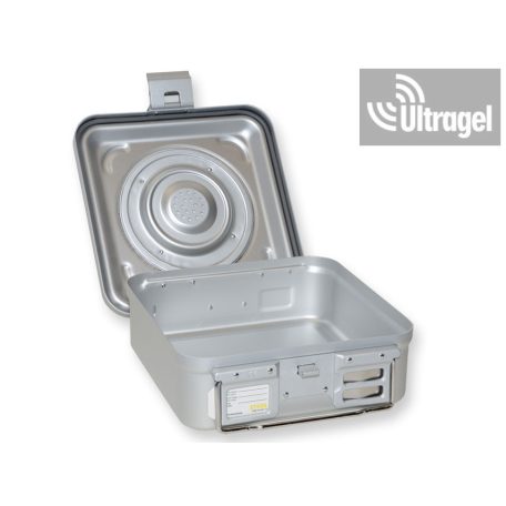 Sterilisation box with 1 valve, grey (285x280 / 135mm) - Barrier