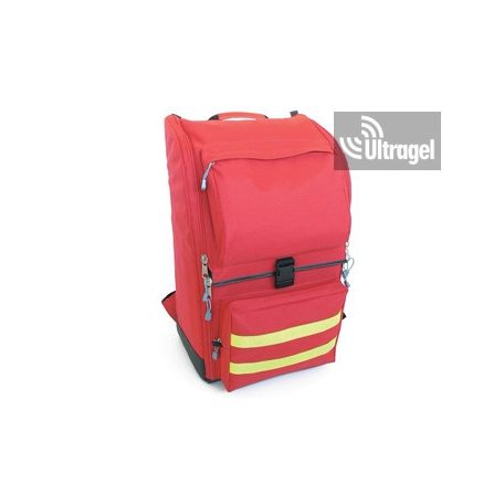 Sürgősségi hátizsák - piros - poliészter