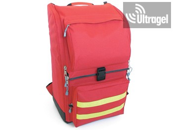 Sürgősségi hátizsák - piros - poliészter