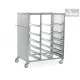 Sterilizáló doboz / konténer szállítókocsi - nyitott 700x1070x1340 mm