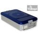 Sterilization box, 2 valves, blue, perforated (465x280x100 /135/150/200mm)