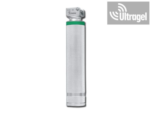 Laringoscope Handle 2.5V fibre optic F.O. xenon/halogen - 2 sizes - GimaGreen
