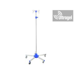 Infúziós állvány - 4 akasztós rozsdamentes