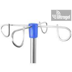 Infúziós állvány - 4 akasztós rozsdamentes