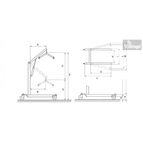 Betegemelő HIDRAULIKUS magasság állítás - 150kg RI821