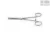 Vascular clamp Kocher - straight 20cm