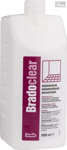 BradoClear aldehidmentes felületfertőtlenítő koncentrátum - 1000ml  