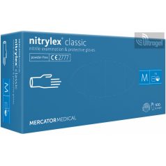   Mercator nitrylex® classic blue - PÚDERMENTES NITRIL vizsgálókesztyű