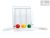 Respiratory function lung exerciser with coloured balls