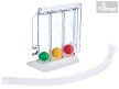 Respiratory function lung exerciser with coloured balls