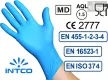 INTCO Synguard  NITRIL - púdermentes VIZSGÁLÓKESZTYŰ; S,M,L,XL