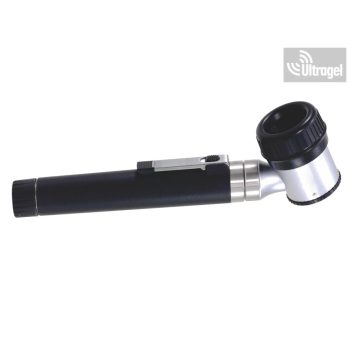 Ledes dermatoszkóp 10x, 2.5V - töltő opció