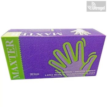 Maxter Latex púdermentes 5.7gr  vizsgálókesztyű