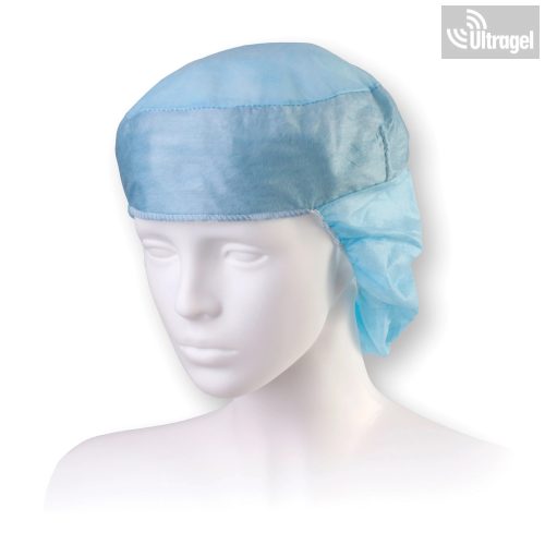 Műtős sapka - hosszú hajra, izzadás gátló a homloknál