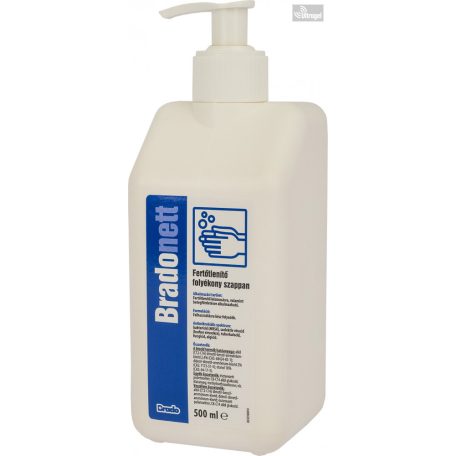 BradoNETT - fertőtlenítő folyékony szappan pumpával- 500 ml       