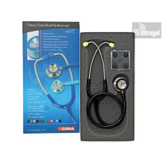 Fonendoszkóp nemesacél fejjel - felnőtt FEKETE