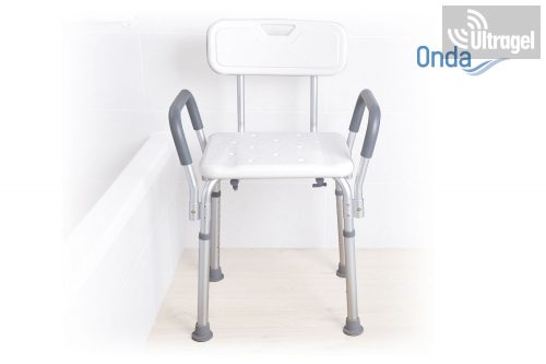 Fürdetőszék / Tusolószék - kar- és háttámlával, 136kg