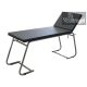 Vizsgálóágy krómozott, fekete 182x62cm 