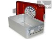 Sterilization box with 1 valve, red (465x280x100 /150mm)